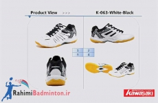 کفش بدمینتون کاوازاکی مدل K-063 رنگ سفید