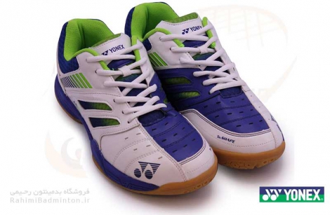 کفش بدمینتون یونکس مدل All England ۰5 رنگ سفید-آبی